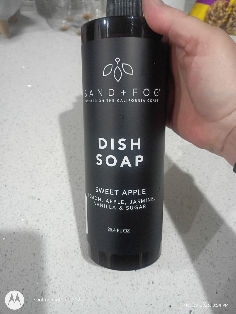 Sand + Fog Dish Soap Sweet Apple  25.4 fl Oz. Pump Bottle, New